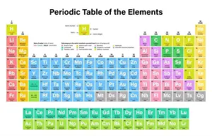 Silicon Prints: Periodic Table of the Elements Illustration including Nihonium