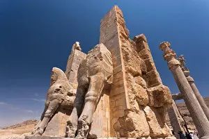 Bulls Prints: Persepolis, bull statues, gate of all nations