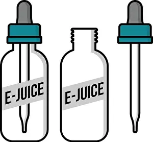 Atomizer Prints: personal vaporizer e-cigarette e-juice liquid vector art