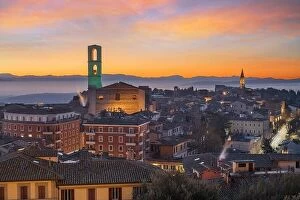 Images Dated 3rd February 2022: Perugia, Italy, he capital city of Umbria, at dawn