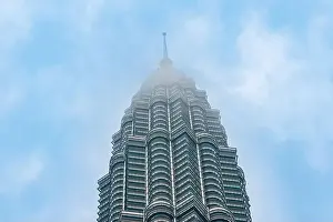Petronas Prints: Petronas Twin Tower Tallest Skyscrapers Building with Cityscape in Malaysia