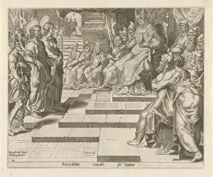 Acts Prints: Petrus and Johannes for the high priest