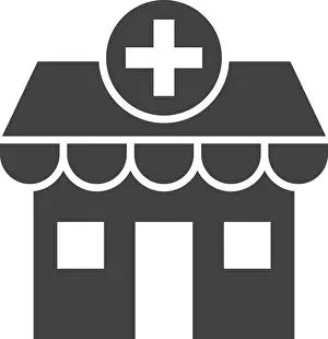 Drugstore Prints: Pharmacy icon vector image