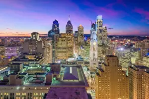 Philadelphia, Pennsylvania, USA downtown skyline