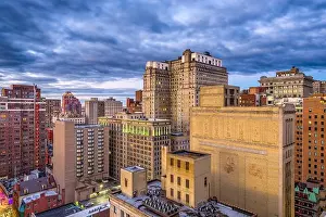 Cityscape Prints: Philadelphia, Pennsylvania, USA historic downtown buildings and cityscape