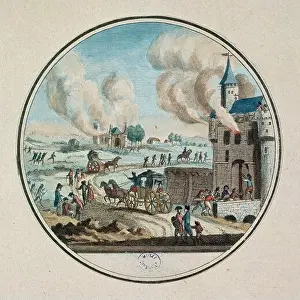 French Revolution Prints: Philippe Joseph Maillart French school The Great Fear