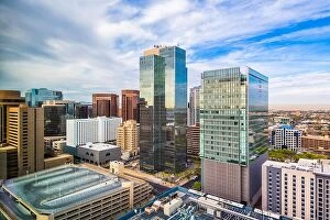 Images Dated 16th April 2018: Phoenix, Arizona, USA cityscape in downtown in the afternoon