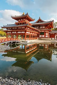 Kyoto Prints: The Phoenix Hall 'Hoodo' at Byodo-in Temple in Uji, Kyoto, japan