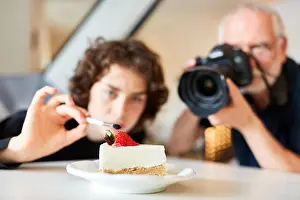 Photo Studio Prints: Photo assistant and photographer styling and photographing food