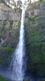 Columbia River Gorge Prints: Photo of Latourell waterfall in Columbia river gorge in Oregon America