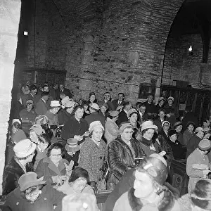 Julian Prints: A photograph from the celebration of Calan Hen (Old New Year) in Llandysul