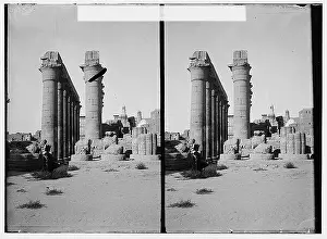 Pharaohs Prints: A photograph of the Colonnade at the Temple of Luxor in Egypt