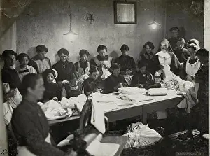 Infectious Disease Prints: A photograph of the epidemic hospital in Pergine