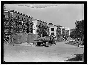 National Defense Prints: The photograph shows the construction of the Council of National Defense Headquarters