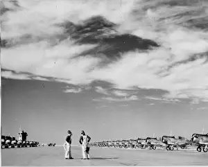 Pilot Prints: This photograph shows SNJ aircraft at Kingsville
