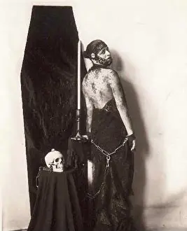 Favorite Prints: Photograph of Valeska Suratt in Halloween pose, 1916, by Broadway photographer Orval Hixon