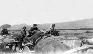 Armenian Prints: Photograph by Victor Pietschmann documenting the Armenian deportations in Erzurum in 1915