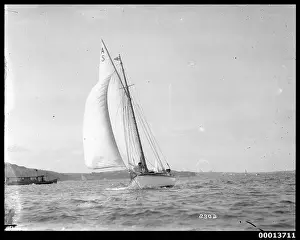 Amateur Prints: A photograph of a yacht, possibly the first HOANA