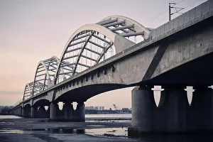 Night Scene Prints: Photographed on the banks of the Songhua River in Harbin