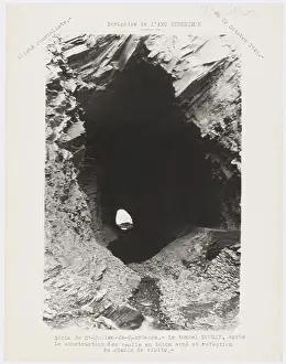 1949 Prints: Photographer unknown recorded the Mougin tunnel near Saint-Julien-de-Maurienne