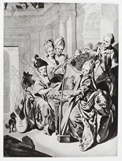 European Culture Prints: Photographic reproduction of an artwork by Johann E