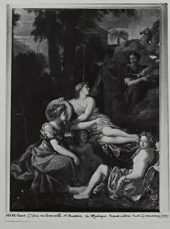 Viola Prints: Photographic reproduction of a detail from La Musique by Nicolas Poussin