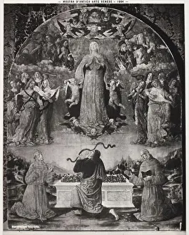 Assumption Prints: Photographic reproduction of a religious artwork representing the Assumption of the Virgin