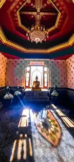 Chedi Prints: Phra Mahathat Chedi Phakdee Prakat temple in Prachuap Khiri Khan, Thailand