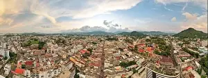 Phuket Island Prints: Phuket Thailand on March 27-2022 Aerial view drone photography High angle view of Phuket city