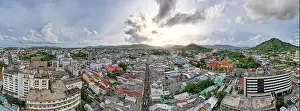 Drone Camera Prints: Phuket Thailand on May 22-2022 Aerial view drone photography High angle view of Phuket city