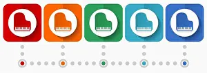 Piano Prints: Piano, music vector icons, infographic template