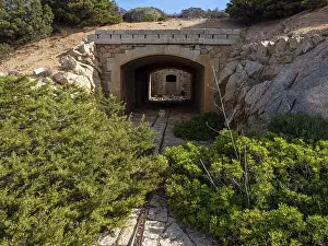 Rock Formations Prints: A picture of the abandoned military base of Capo D'Orso