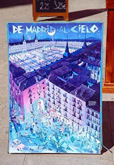 Arco Prints: Picture of Arco de Cuchilleros and Plaza Mayor. Madrid, Spain