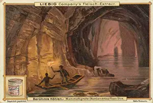 Historical Illustration Prints: Picture series Famous caves, Mammoth Grotto