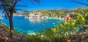 Emerald Prints: Picturesque Assos village in Kefalonia island, Greece