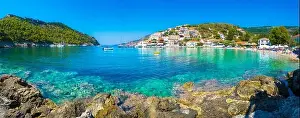 Asos Prints: Picturesque Assos village in Kefalonia island, Greece