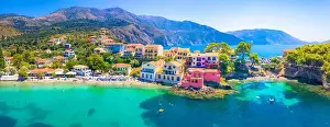 Emerald Prints: Picturesque Assos village in Kefalonia island, Greece