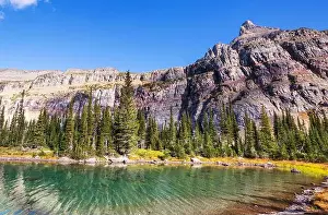 Glacier National Park Prints: Picturesque rocky peaks of the Glacier National Park
