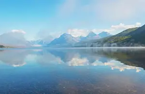 Glacier National Park Prints: Picturesque rocky peaks of the Glacier National Park