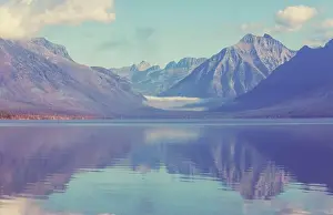 Glacier National Park Prints: Picturesque rocky peaks of the Glacier National Park
