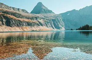 Glacier National Park Prints: Picturesque rocky peaks of the Glacier National Park