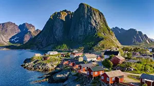 Lofoten Islands Prints: Picturesque view of Hamnoy Reine
