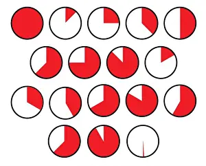 Margins Prints: Pie Chart Sections