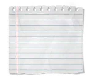Empty Space Prints: Piece of paper with empty space isolated on white
