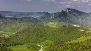 Tatra Prints: Pieniny National Park landscape, aerial drone view
