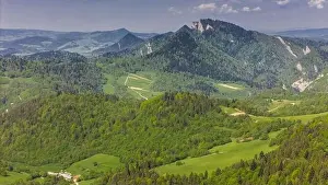 Tatra Prints: Pieniny National Park landscape, aerial drone view