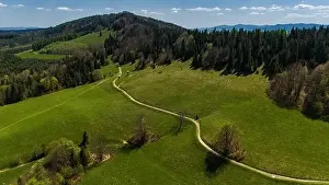 Tatra Prints: Pieniny National Park landscape, aerial drone view