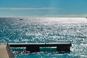 Vacation Spot Prints: pier in Cala Millor, Mallorca, Spain
