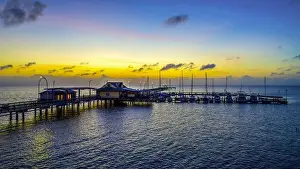 Gulf Coast Prints: Pier at sunset