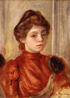Impressionism Prints: Pierre-Auguste Renoir's 1890s portrait of Mlle Lerolle